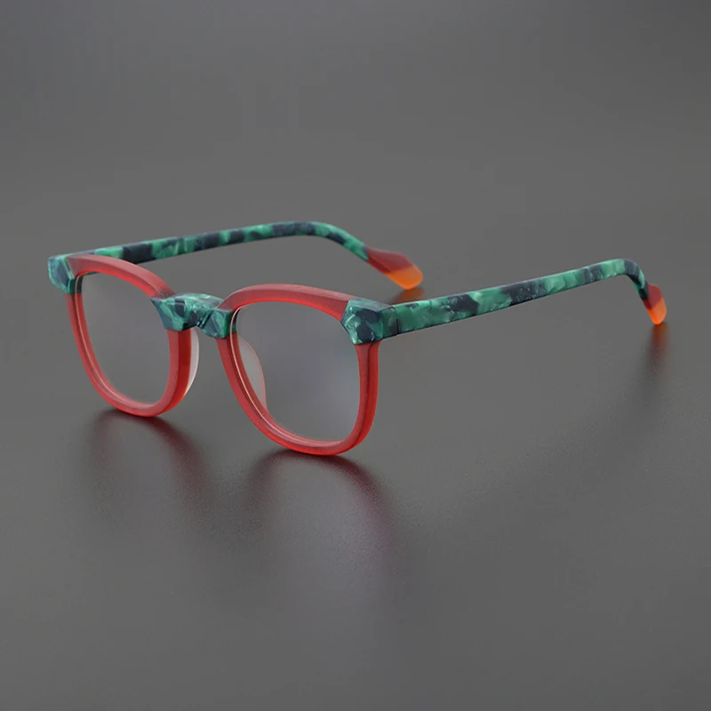 Модная дизайнерская брендовая ацетатная цветная оправа для очков, мужская оправа для очков ручной работы, очки для чтения при близорукости, женские очки по рецепту