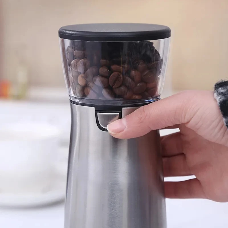 Электрическая кофемолка Xiaomi, USB Перезаряжаемая ручная кофейная мельница из нержавеющей Стали, машина для измельчения зерен, кухонные инструменты