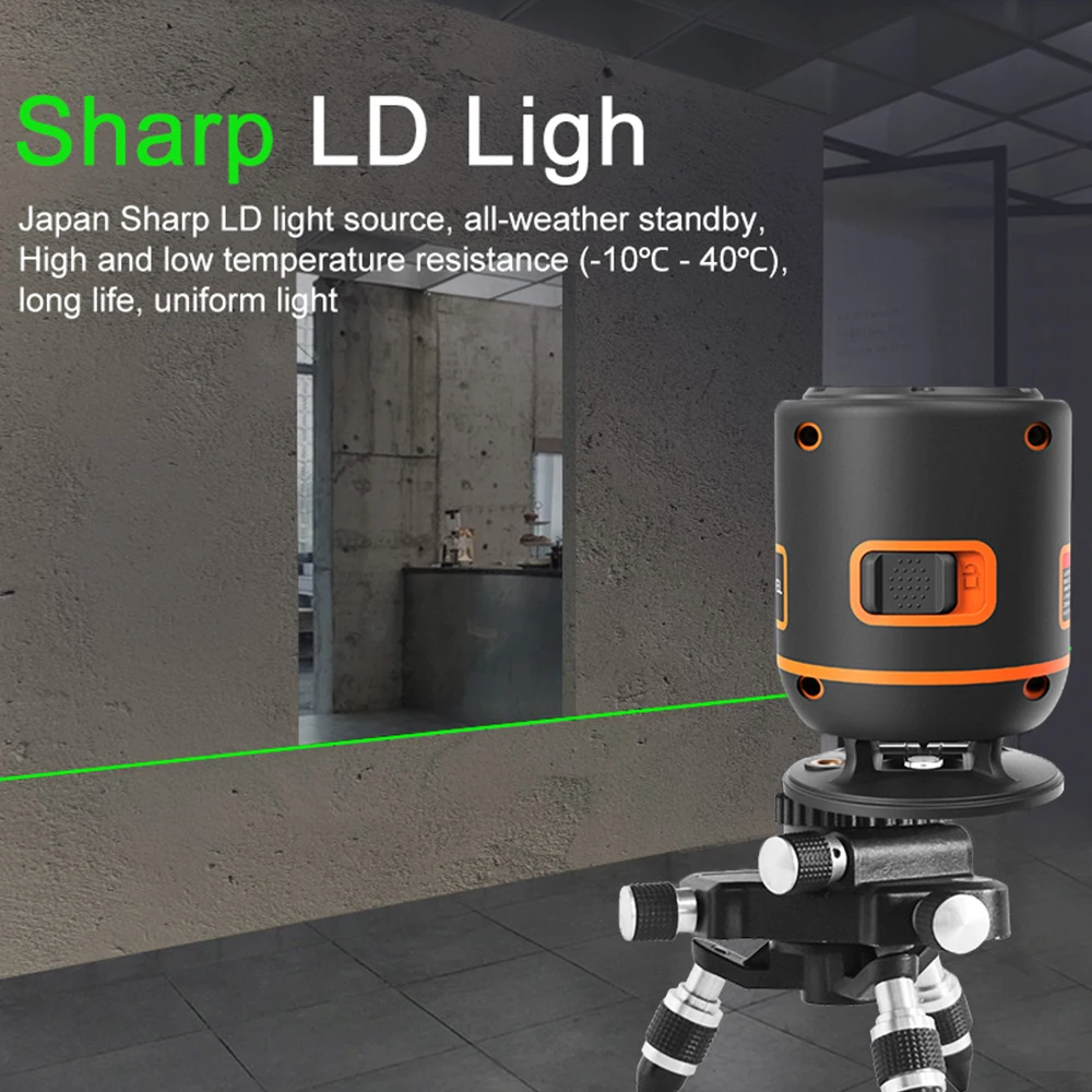 4 Линии лазерного уровня, самонивелирующийся 360 Горизонтальный Супер мощный зеленый лазерный луч, бесконтактный прибор для заземления