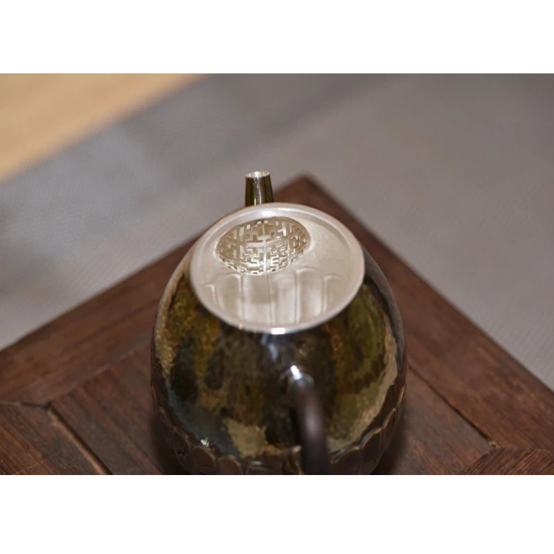 Чайный сервиз ручной работы из стерлингового серебра 999 пробы, японский ретро-чайник, чайный сервиз для домашней чайной церемонии кунг-фу, 150 мл