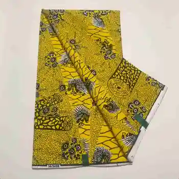 100% Хлопок, Высококачественная Ткань Pagne, Гарантированная Настоящая Африканская Ткань С Настоящими Восковыми Принтами, Анкара, Батик, Восковая ткань В Нигерийском Стиле