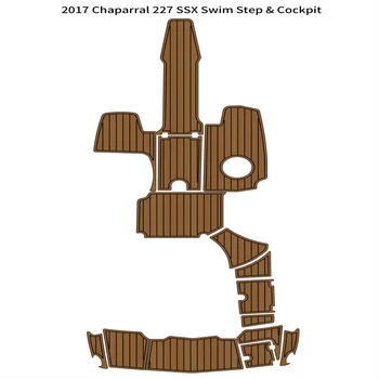 2017 Платформа для плавания Chaparral 227 SSX, Кокпит, лодка, палуба из ЭВА Тика, коврик для пола