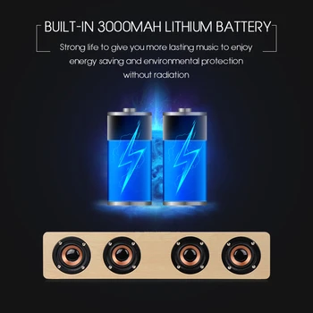 2023613hgfvriehg Bluetooth Динамик Портативная беспроводная акустическая система 3D Стереомузыка с поддержкой объемного звучания Bluetooth, TF AUX USB