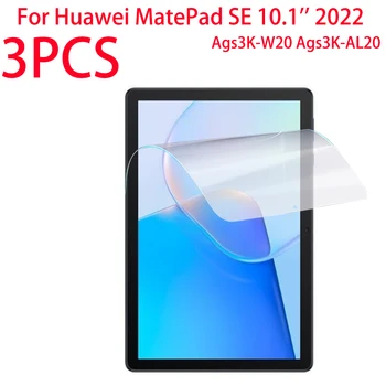 3ШТ ПЭТ Мягкая Пленка Для Защиты экрана Huawei MatePad SE 10,1 дюйма 2022 Ags3K-W20 Ags3K-AL20 защитная пленка Для Matepad SE