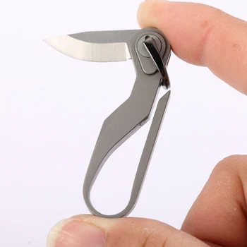 EDC Мини-Нож Из Титанового Сплава Туристическое Снаряжение Распаковка Мини-Ножа Брелок Подвесной Открытый Многофункциональный Инструмент Нож Высокого Качества
