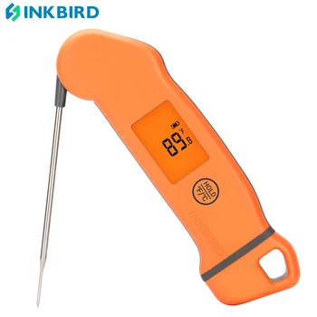 INKBIRD IHT-1S Водонепроницаемый Цифровой Термометр для Мяса с Автоматической Подсветкой для Коптильни на Гриле, Кухонной Печи для Барбекю, Конфет и Выпечки