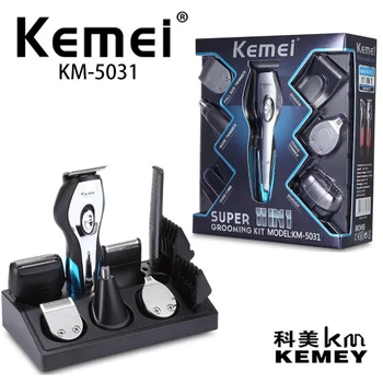 Kemei 11 в 1 Профессиональная Электрическая машинка для стрижки волос для мужчин, бритва для бороды, инструмент для удаления волос, инструмент для укладки KM-5031