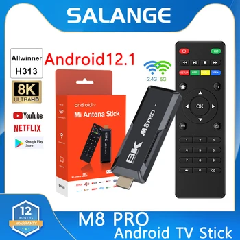 M8 PRO Smart TV Stick Android 12,1 Smart Android TV Box AllWinner H313 2 ГБ 16 ГБ 2,4 Г/5 Г WiFi телеприставка Bluetooth 5,0