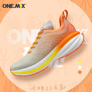ONEMIX 2023, Китайская спортивная обувь, Новые амортизирующие мужские кроссовки для бега, нескользящие дышащие Легкие уличные женские кроссовки