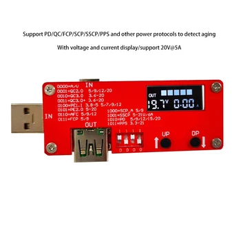 PD2.03.0/QC2.03.0 Триггер Быстрой Зарядки Цифровой Измеритель Напряжения Тока Амперметр Кулонометр Зарядное Устройство Мобильный Источник Питания USB Тестер