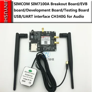 SIMCOM SIM7100A/SIM7100E Распределительная плата/EVB плата/Плата разработки/Плата тестирования USB/UART интерфейс CH340G для аудио