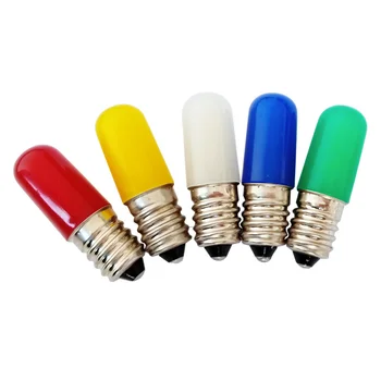 T15 Красочная лампочка для Холодильника, Крышка для ПК, E14 110 В/220 В, Лампа для морозильной камеры, 1,5 Вт, Энергосберегающие лампы, Красный Синий Зеленый Желтый, 1 шт.