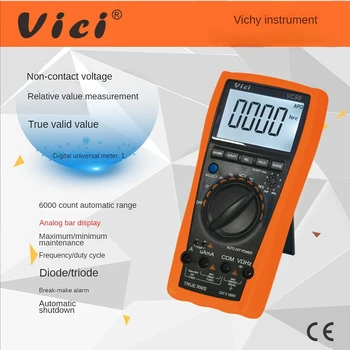 VICI VC99 3 6/7 Цифровой Мультиметр с автоматическим диапазоном Постоянного напряжения переменного тока, Измеритель Сопротивления Емкости, Тестер, Амперметр, Вольтметр
