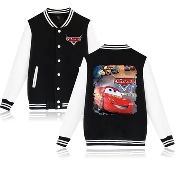 Бейсбольная куртка Disney Pixar Cars Lightning McQueen, Мужские И Женские куртки в стиле хип-хоп Харадзюку, Уличная одежда Для мальчиков и Девочек, пальто для колледжа