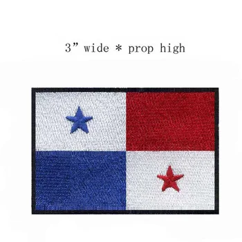 Вышивка Флага Панамы Шириной 3 дюйма/Звезды