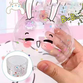 Двусторонняя лента для выдувания пузырей Выдуваемая Пузырчатая лента Блестящая Нано-лента Липкая Шариковая лента DIY Crafts Детская игрушка Декомпрессионная игрушка