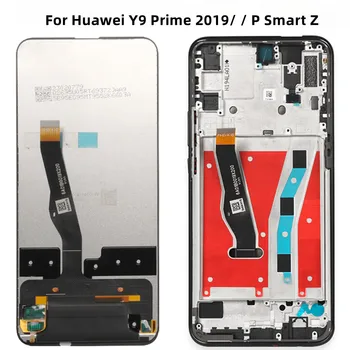 Для 6,59 дюймов Для Huawei Y9 Prime 2019/P Smart Z ЖК-дисплей STK-LX1 Сенсорный экран Дигитайзер В сборе запчасти