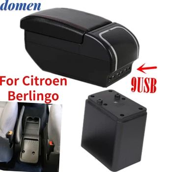 Для Citroen Berlingo Коробка для Подлокотников Peugeot Partner 2014, Автомобильные аксессуары, Оригинальная коробка для Рук, Двухслойная Платная