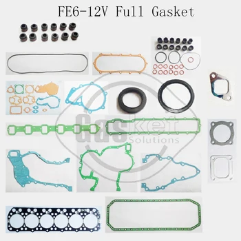 Для Nissan Запасные части FE6-12V FE6T-12V FE6-24V двигатель Полный комплект прокладок