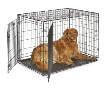 Для домашних животных, двухдверный металлический ящик для собак, 42 