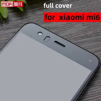 Защитная пленка Для экрана Xiaomi Mi6 Full Cover Из Закаленного Стекла Прозрачная 2.5d 0.3 мм Mofi Ультратонкая 9H Защитная Пленка Для Экрана Xiaomi Mi6 Glass