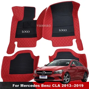 Изготовленные На Заказ Автомобильные Коврики Для Ног Mercedes Benz CLA C117 2013-2019 CLA 180 CLA 200 CLA 250 AMG Всепогодный Водонепроницаемый Ковер