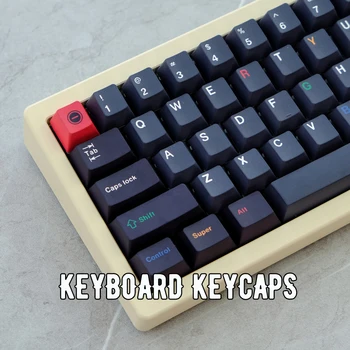 Изготовленные на заказ колпачки для ключей из PBT 129 клавиш GMK с темно-светло-вишневым профилем Колпачки для механической клавиатуры сублимация краски DIY Keycap