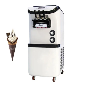 Коммерческая Машина Для Производства Мороженого с Тремя Вкусами Системы Предварительного Охлаждения Из Нержавеющей Стали Хорошего Вкуса Машина Для Производства Мороженого 3300W