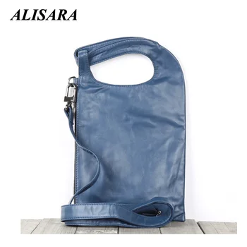Многофункциональная сумка-мессенджер Alisara, первый слой коровьей кожи, мужская сумка-тоут ручной работы, сумки через плечо