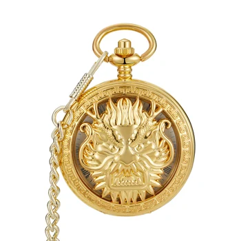 Набор старинных механических карманных часов, Роскошные мужские часы с подвеской, ожерелье, цепочка, сумка reloj de bolsillo