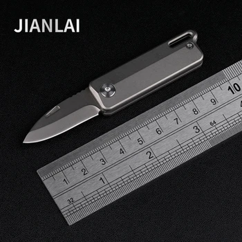 Новый Титановый EDC Мини-Толкающий Нож Складной Нож Брелок Подвеска Распаковка Экспресс-Ножа Портативные Многофункциональные Аварийные Инструменты