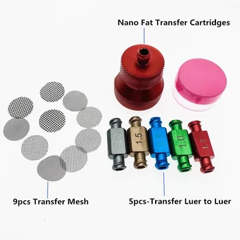 Новый комплект из титана, 1 комплект, набор для переноса нано жира для инструментов для липосакции, косметические инструменты для обучения