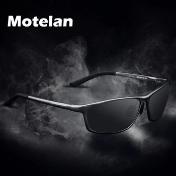 Поляризованные мужские солнцезащитные очки для водителей в оправе из алюминиево-магниевого сплава, солнцезащитные очки для вождения в винтажном стиле с защитой UV400