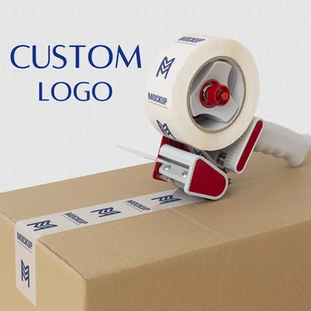 Прозрачная клейкая лента с индивидуальным логотипом, рекламный слоган бренда для герметизации картонной коробки, защита упаковки
