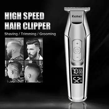 Профессиональный Триммер для волос cord cordless Для мужчин Электрическая машинка для стрижки волос, станок для стрижки бороды, кромкообрезной триммер