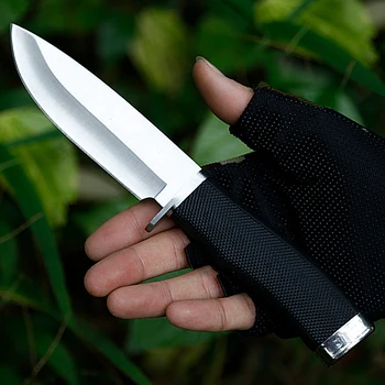 Прямой EDC-нож Hongmuhan С Саблей, Охотничий нож с АБС-ручкой, Походные Ножи для выживания, Нож с фиксированным лезвием