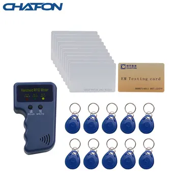 Ручной rfid-дубликатор Chafon 125 кГц, копировальный аппарат, поддержка записи EM4100 T5557 T5577 EM4305, записываемые брелки, бирка для карт