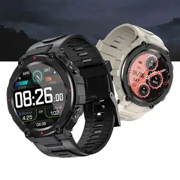 Спортивные часы 1 комплект, практичный большой экран, длительное время ожидания, Bluetooth-совместимые спортивные часы, мужские наручные часы для повседневной носки