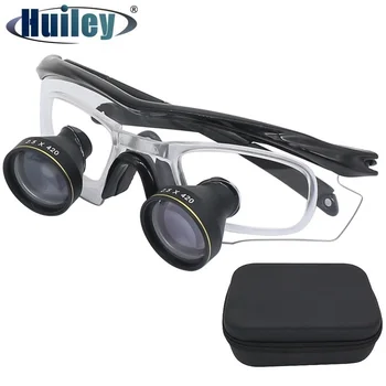 Стоматологические лупы 2.5X TTL, легкие профессиональные стоматологические очки, лупа, Широкое поле зрения, Бинокулярная лупа, четкое изображение