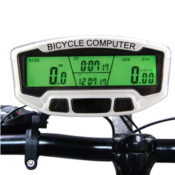 Таблица кодов двойного управления велосипедом SD-558C Беспроводной светящийся Водонепроницаемый ЖК-дисплей с цифровым дисплеем велосипедного компьютера, Велосипедный одометр