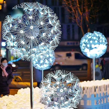 Украшение фестиваля 2022 пейзаж светодиодные фонари с искусственным цветочным мотивом в виде одуванчика