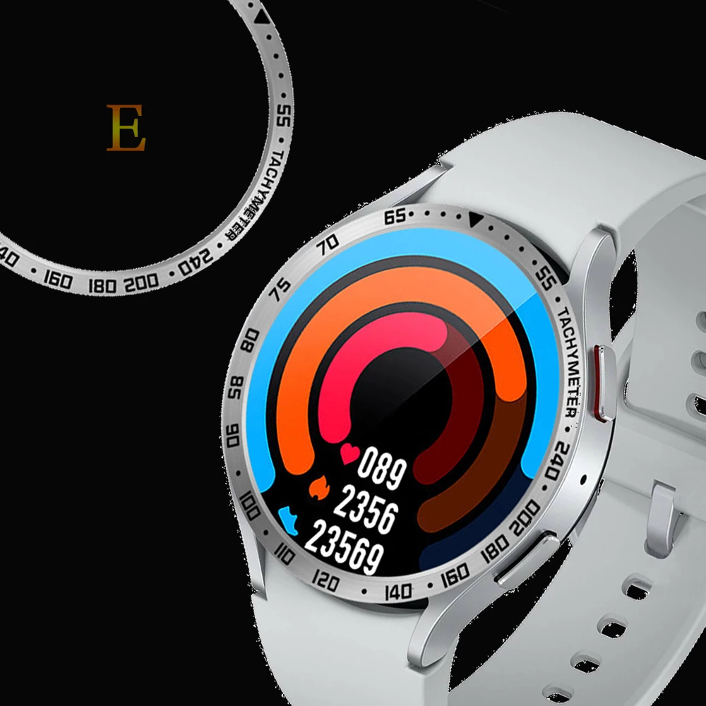 Металлические кольца для Samsung Galaxy Watch 6 Classic 43/47 мм, защитный ободок из нержавеющей стали, чехол для часов, кольцо в бампер, аксессуары для часов