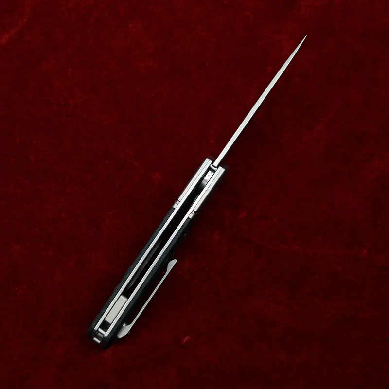 Керамический подшипник NKAIED RWL34, Порошковая сталь, Дамасское Углеродное волокно, Складной Карманный EDC-инструмент, Брелок для ключей, Нож