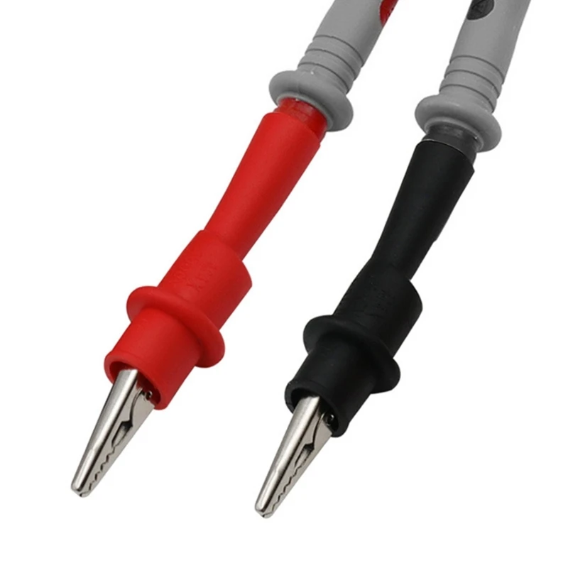 Красный и черный Изолированные Тестовые провода для мультиметра Безопасности, Зажимы Электрические