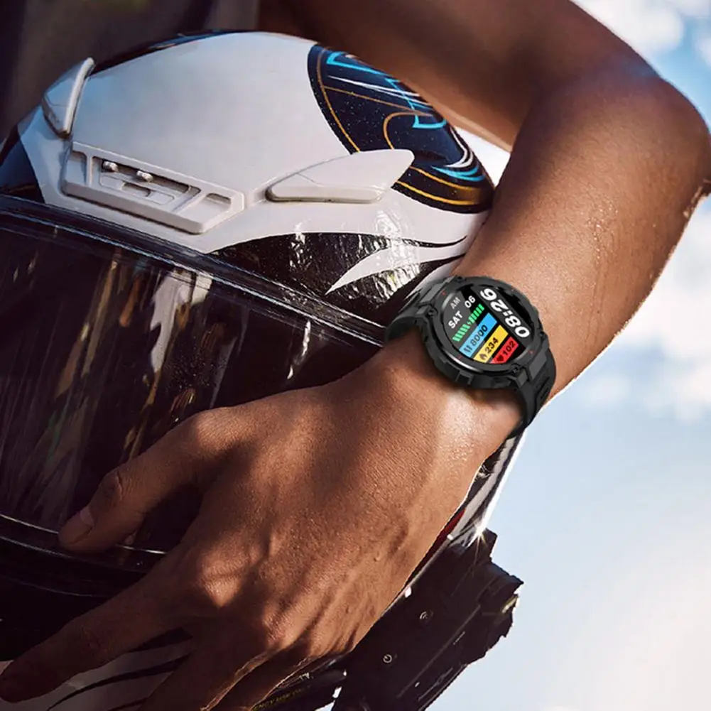 Спортивные часы 1 комплект, практичный большой экран, длительное время ожидания, Bluetooth-совместимые спортивные часы, мужские наручные часы для повседневной носки