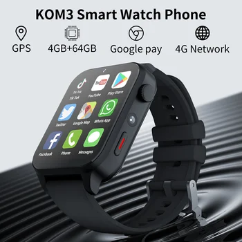 2023 Новые Сетевые смарт-часы KOM3 4G LTE 4 ГБ 64 ГБ Android 1,99 