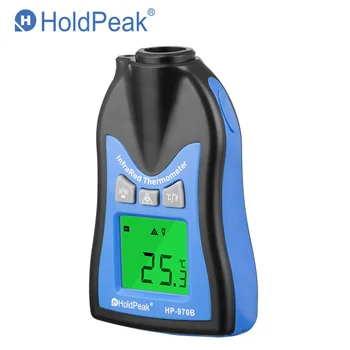 HoldPeak HP-970B Портативный Бесконтактный Цифровой Инфракрасный Термометр Мини Метеостанция Тестер Лазерный Термометр Инструмент Инструменты
