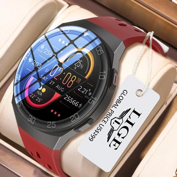 LIGE 1,28-дюймовые Полноцветные Спортивные Смарт-часы с Сенсорным экраном Для Мужчин И Женщин, Фитнес-Трекер, Водонепроницаемые Смарт-часы Для Huawei Xiaomi Apple