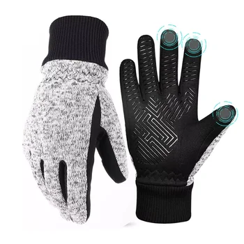 Зимние перчатки -20℉ Теплые перчатки Thinsulate для холодной погоды, перчатки для бега, велосипедные перчатки с сенсорным экраном для мужчин и женщин