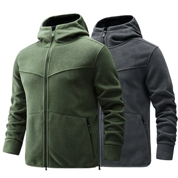 Новые зимние уличные тактические флисовые куртки с мягкой оболочкой для мужчин, ветрозащитные мужские тепловые повседневные армейские охотничьи походные пальто